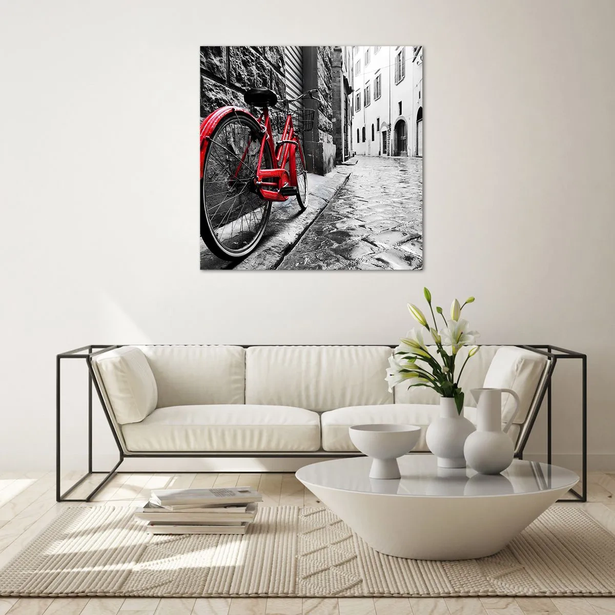 Glasbild - Bild auf glas - Wahre Schönheit wird nicht alt - 30x30 cm