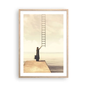 Poster in einem Rahmen aus heller Eiche - Eine magische Reise - 50x70 cm