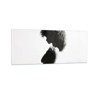 Glasbild - Bild auf glas - Wie eine Blume auf einem schlanken Stiel - 100x40 cm