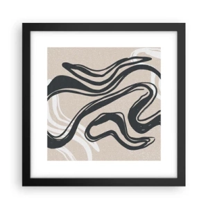 Poster in einem schwarzem Rahmen - Vervielfachter Ausdruck - 30x30 cm