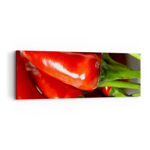 Bild auf Leinwand - Leinwandbild - Saftig, glänzend, glatt - 90x30 cm