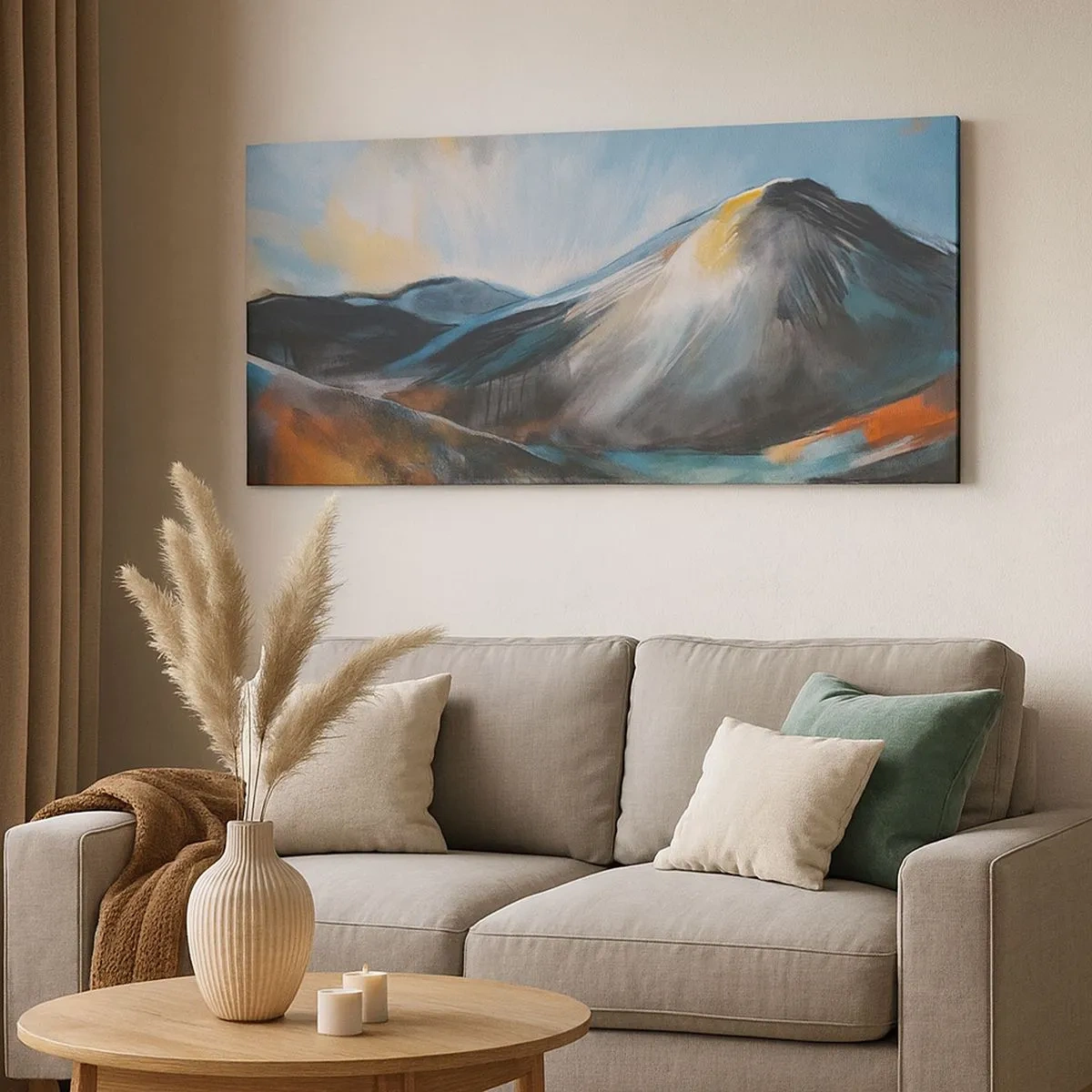 Bild auf Leinwand - Leinwandbild - Roh und schön - 100x40 cm
