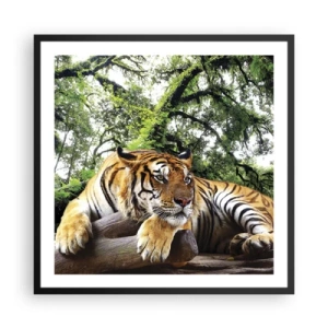 Poster in einem schwarzem Rahmen - Hochachtungsvoll - 60x60 cm