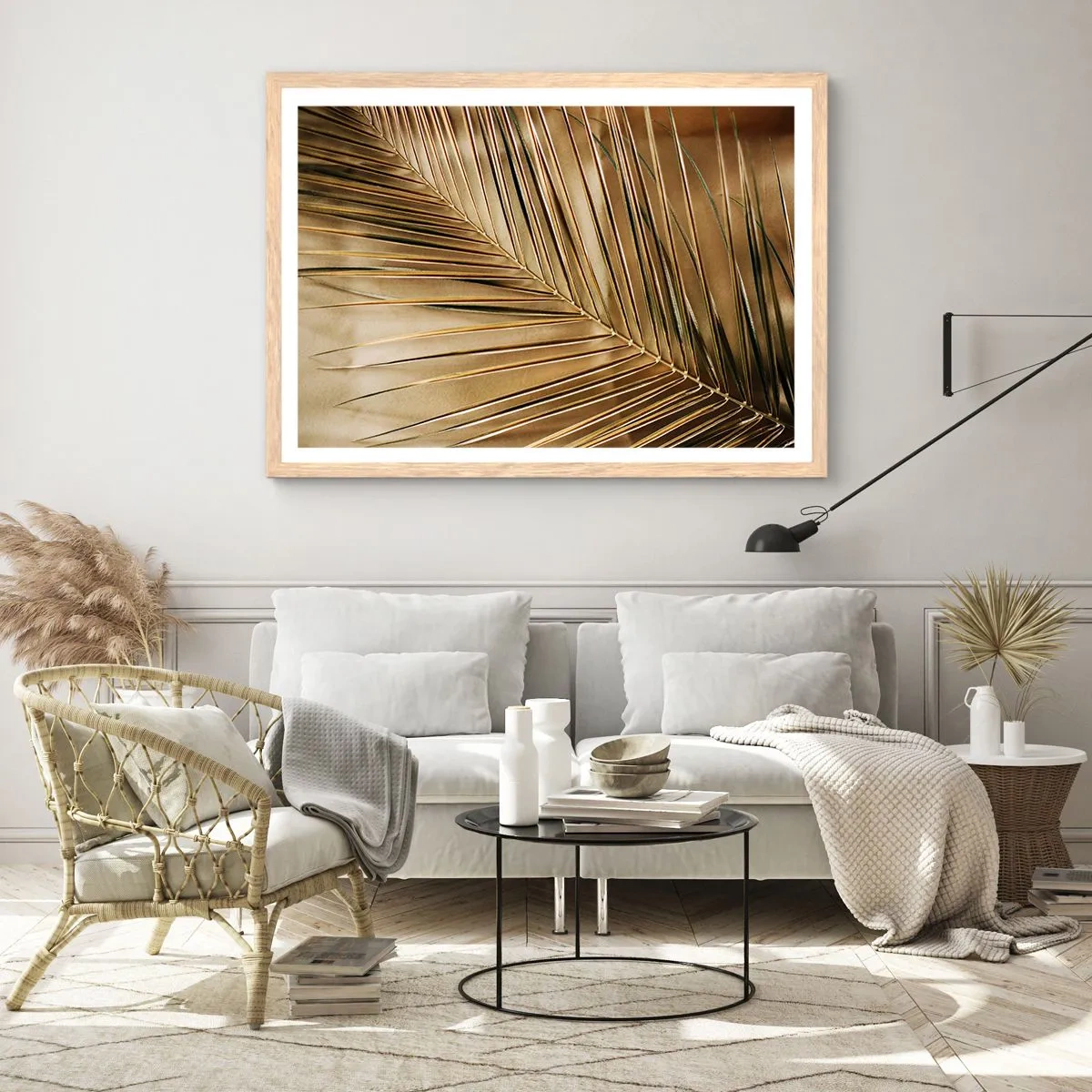 Poster in einem Rahmen aus heller Eiche - Natürliche Kolonnade - 70x50 cm