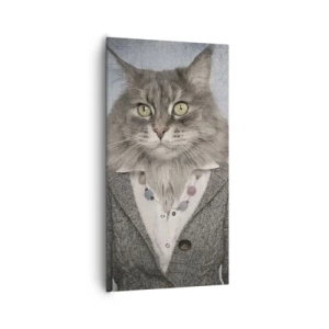 Bild auf Leinwand - Leinwandbild - Pelze sind wieder in Mode - 65x120 cm