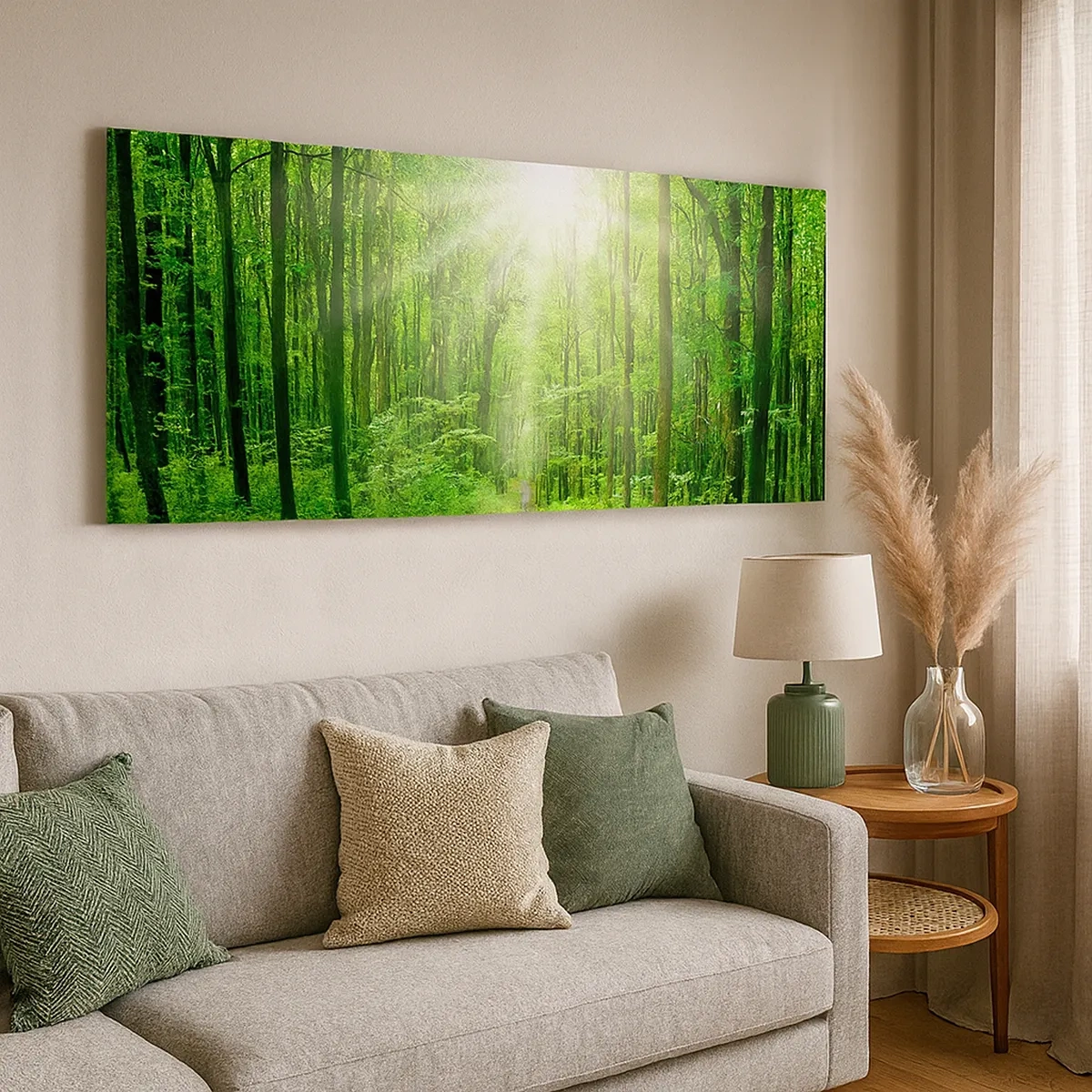 Bild auf Leinwand - Leinwandbild - Die grüne Kathedrale - 30x30 cm