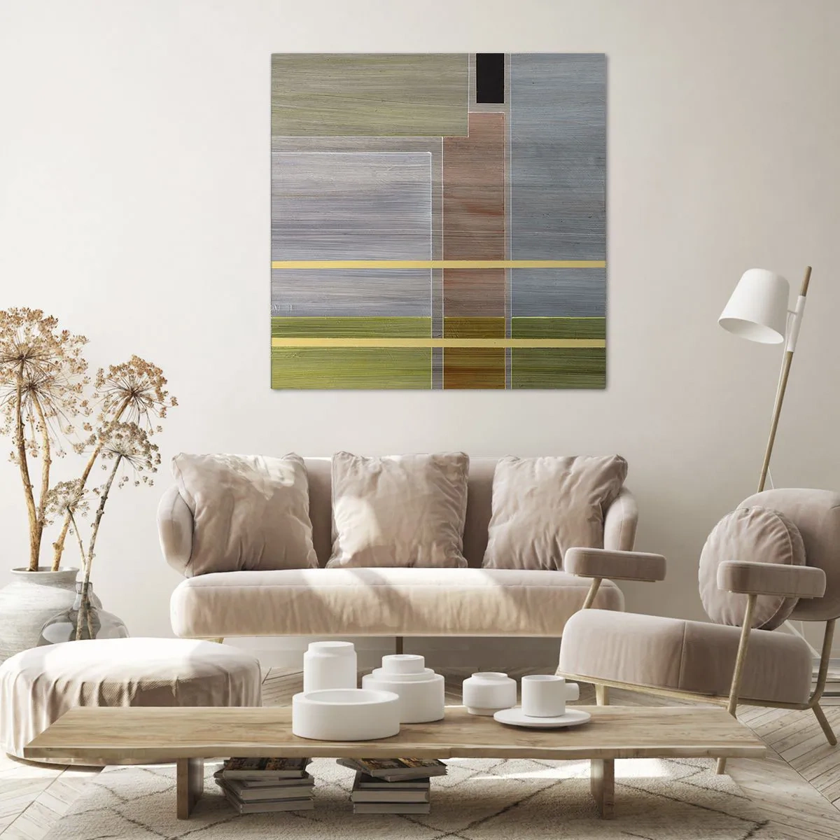 Bild auf Leinwand - Leinwandbild - Einfach und ruhig - 30x30 cm