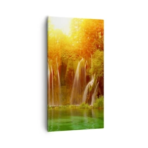 Bild auf Leinwand - Leinwandbild - In der Sonne und im Schatten - 55x100 cm