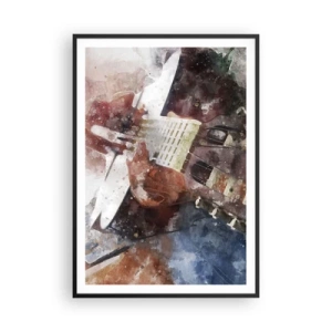 Poster in einem schwarzem Rahmen - Und was halten Sie davon? - 70x100 cm