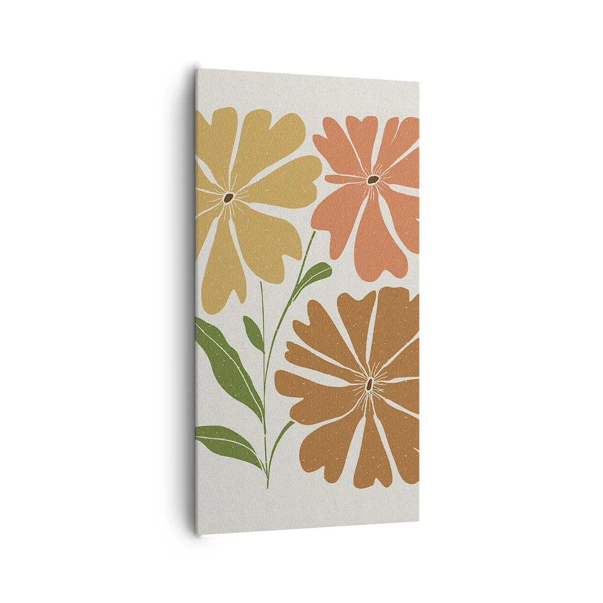 Bild auf Leinwand - Leinwandbild - Natur und Geometrie - 65x120 cm