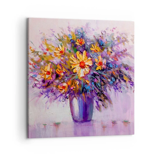 Bild auf Leinwand - Leinwandbild - Es riecht süß, sieht süß aus - 60x60 cm