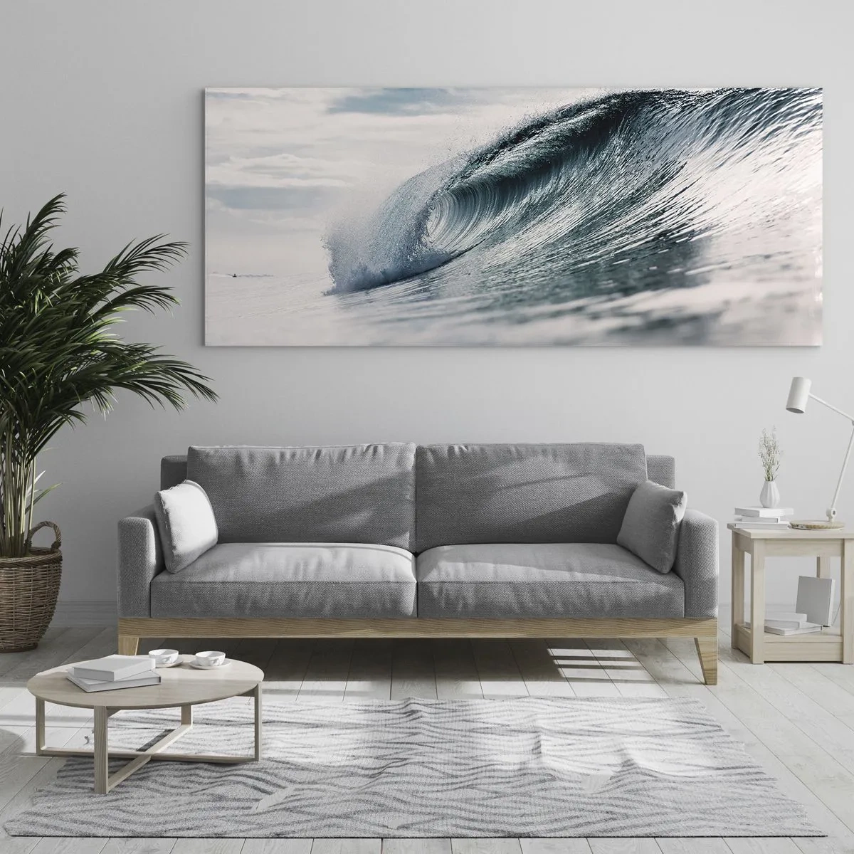 Glasbild - Bild auf glas - Wasserspitze - 100x40 cm