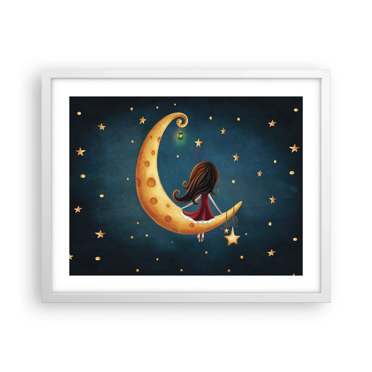 Poster in einem weißen Rahmen - Einmal… - 50x40 cm