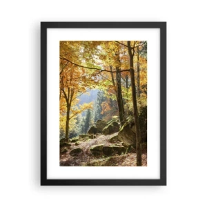 Poster in einem schwarzem Rahmen - Zeit zum Entspannen - 30x40 cm