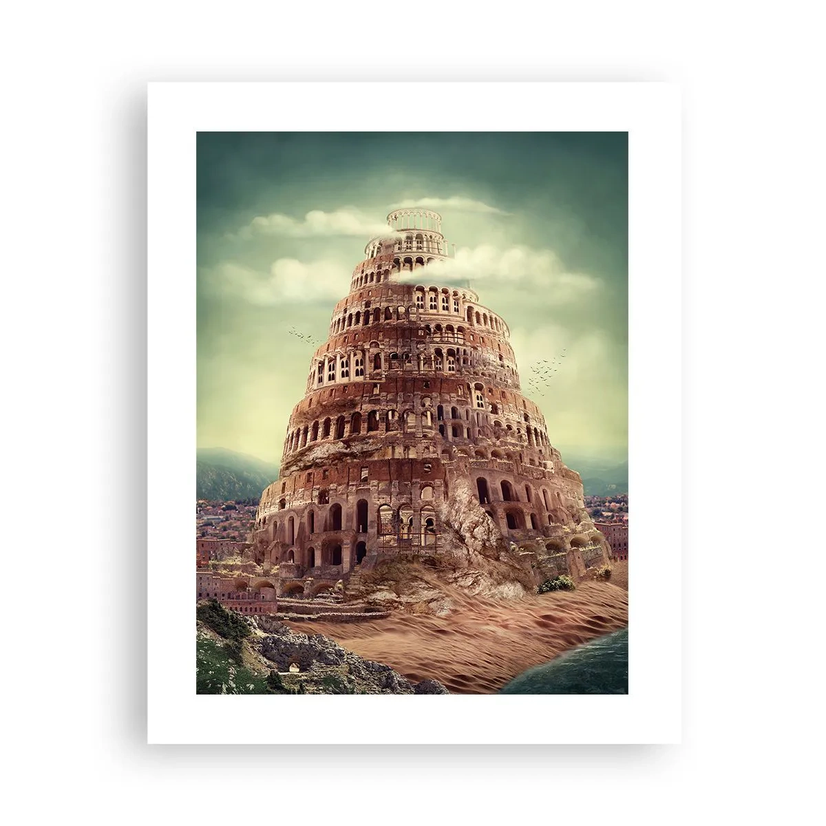 Poster - Turm von Babylon - 40x50 cm