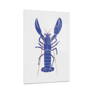 Glasbild - Bild auf glas - Erlesener Hummer im Granatapfel - 70x100 cm