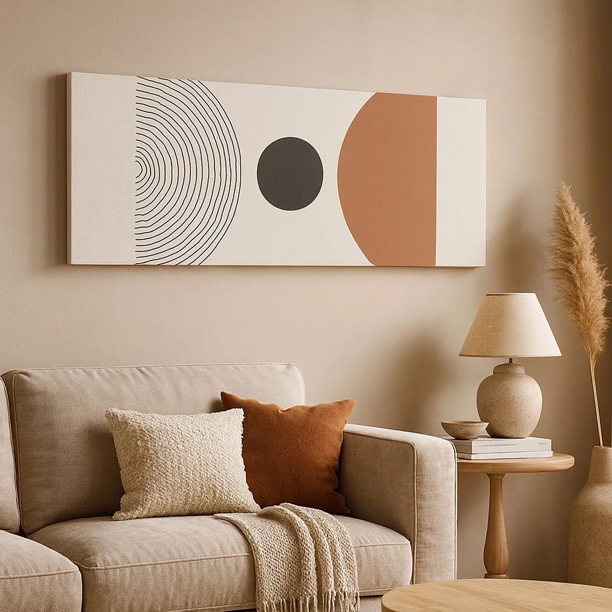 Bild auf Leinwand - Leinwandbild - Das Zentrum der Aufmerksamkeit - 100x40 cm