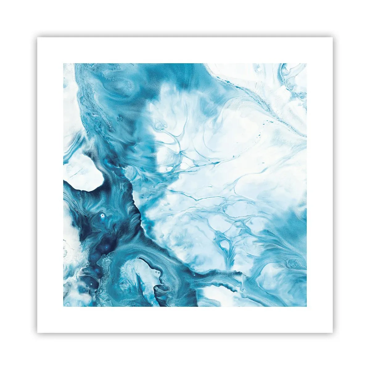 Poster - Blaues Konzert - 40x40 cm