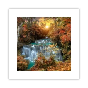Poster - Versteckter Schatz des Waldes - 30x30 cm
