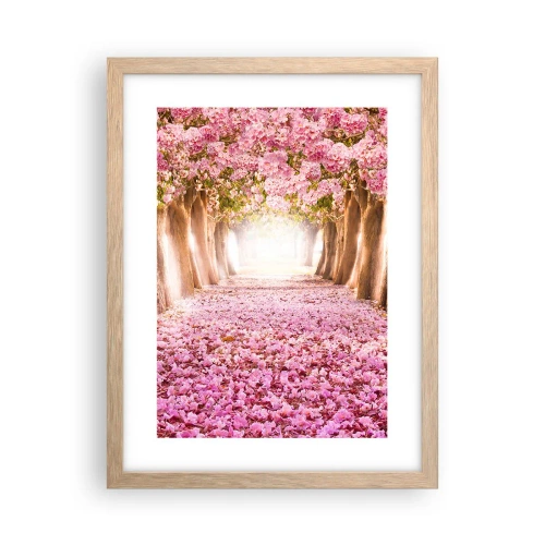 Poster in einem Rahmen aus heller Eiche - Der Weg ins Paradies - 30x40 cm
