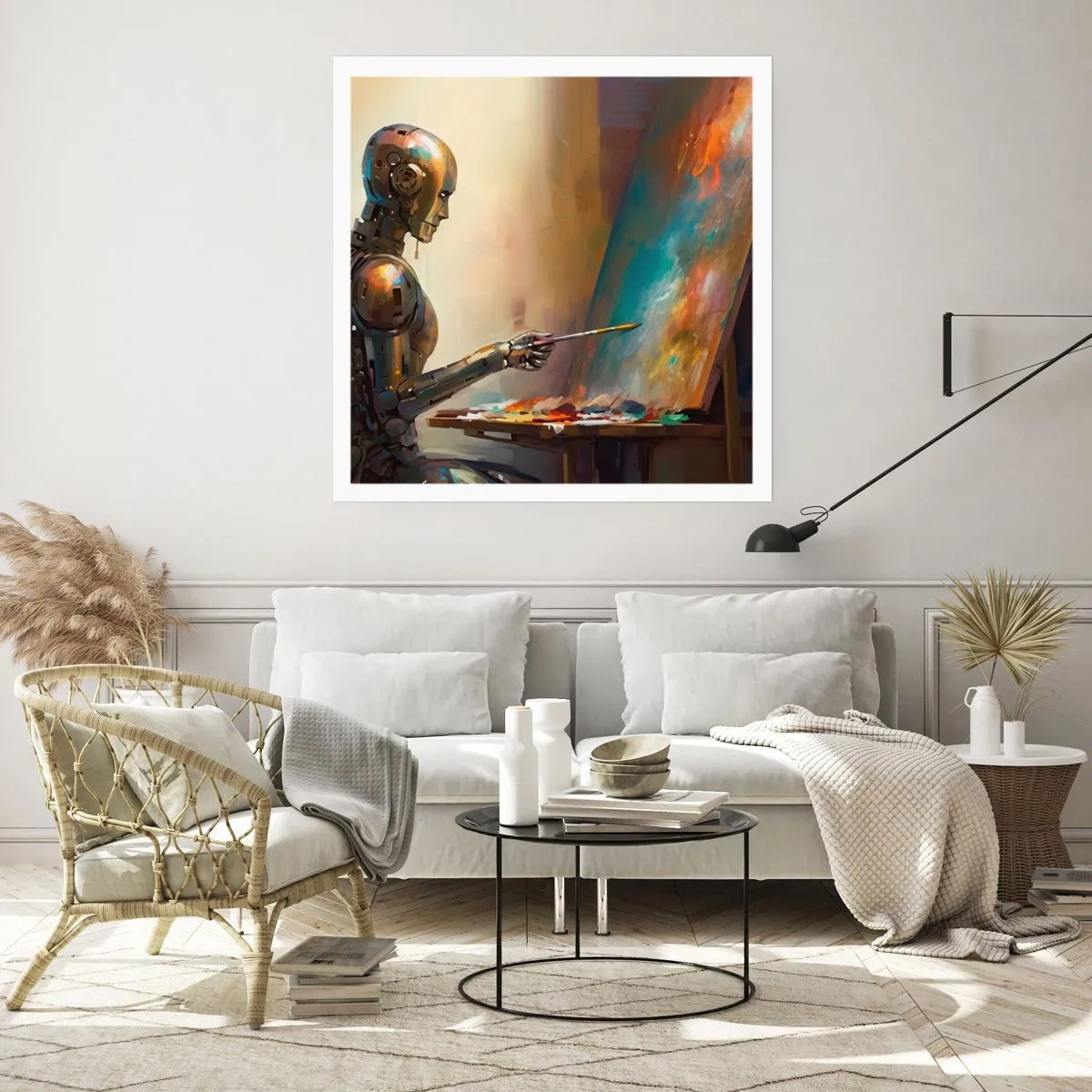 Poster - Die Kunst der Zukunft - 40x40 cm