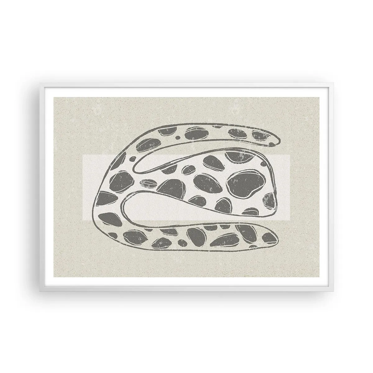 Poster in einem weißen Rahmen - Seltsame Kreatur - 100x70 cm