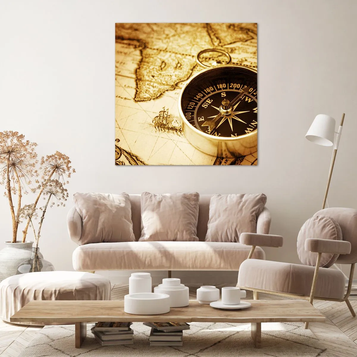 Bild auf Leinwand - Leinwandbild - Ost oder West? - 50x50 cm