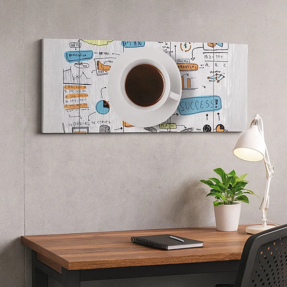 Bild auf Leinwand - Leinwandbild - Zeit für eine Pause - 100x40 cm