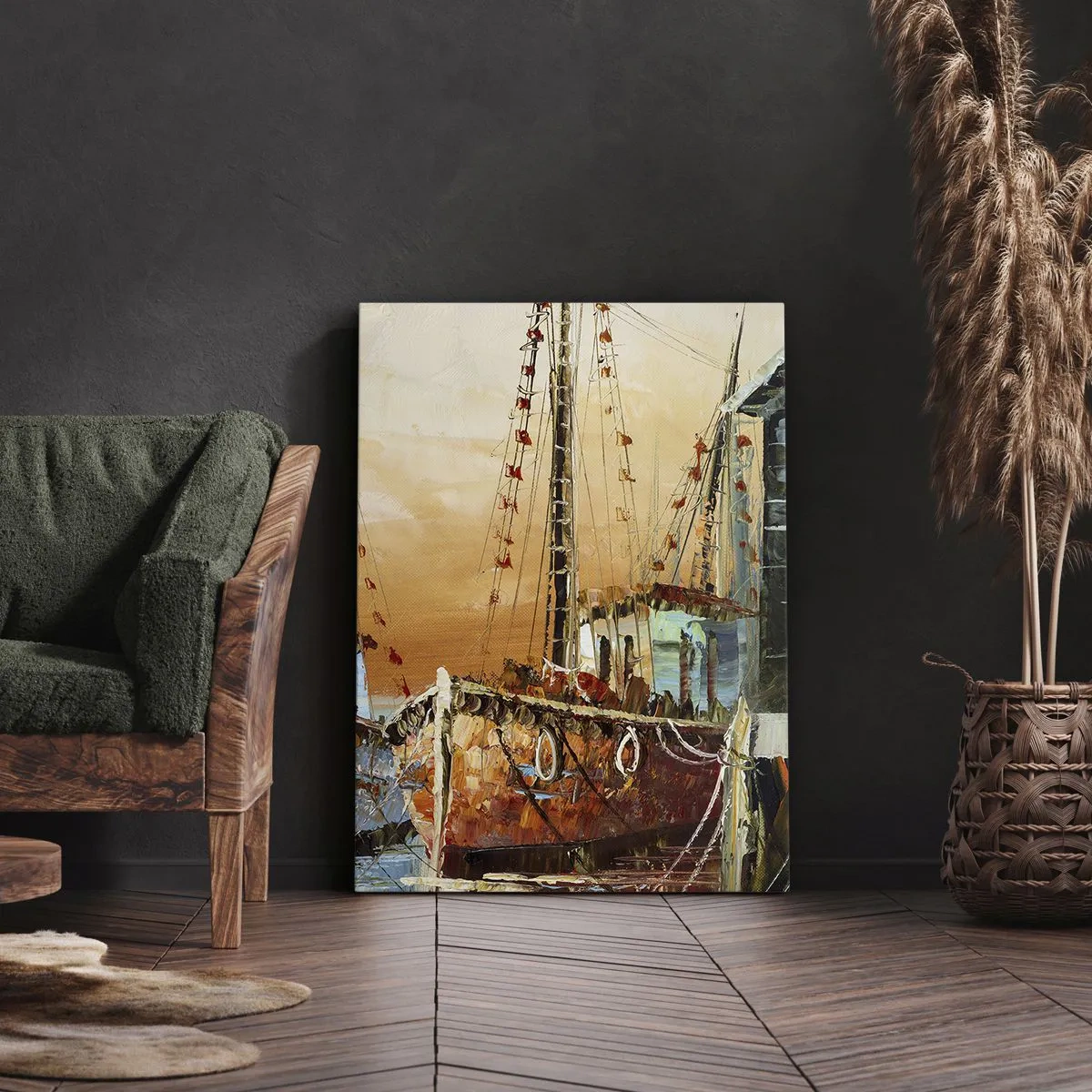 Bild auf Leinwand - Leinwandbild - Friedliche Rückkehr - 55x100 cm