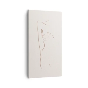 Bild auf Leinwand - Leinwandbild - Die Form des Verlangens - 55x100 cm