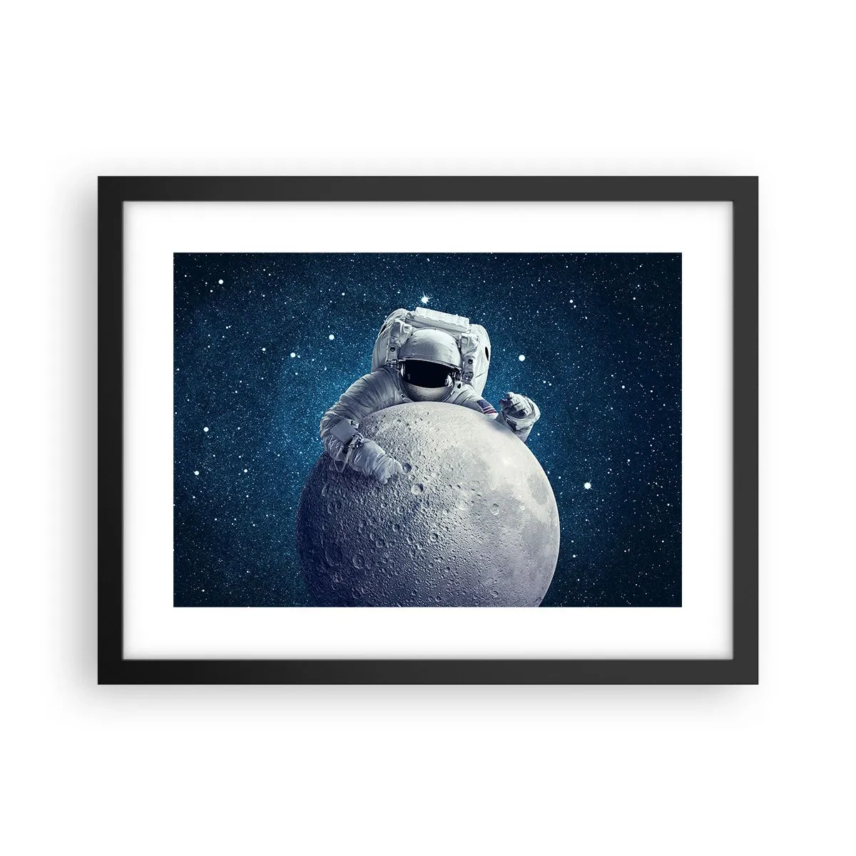 Poster in einem schwarzem Rahmen - Weltraumjoker - 40x30 cm