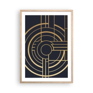 Poster in einem Rahmen aus heller Eiche - Wendungen der Dinge - 50x70 cm