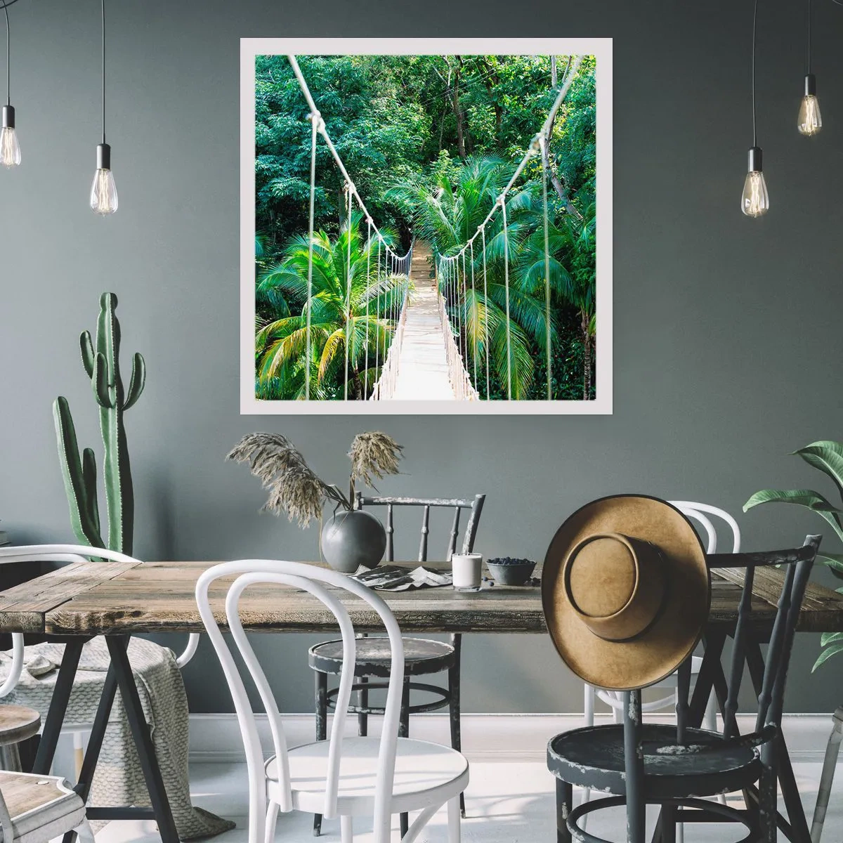 Poster - Willkommen im Dschungel! - 30x30 cm