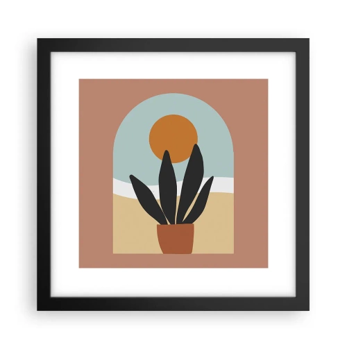 Poster in einem schwarzem Rahmen - Kleine Freuden - 30x30 cm