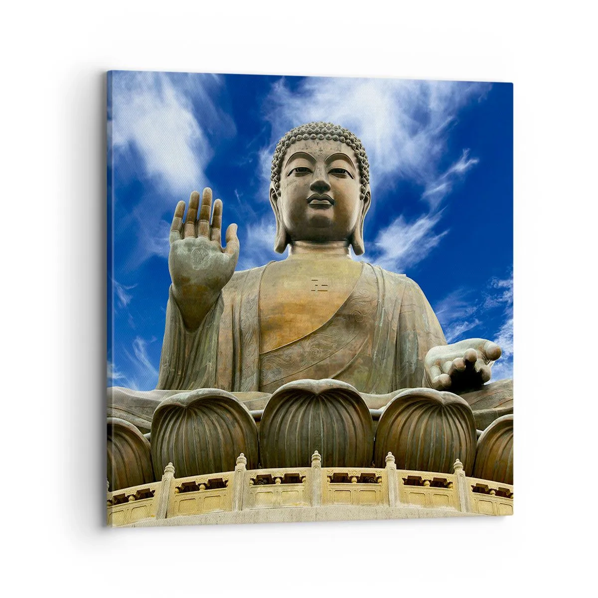 Bild auf Leinwand - Leinwandbild - Leben ohne Angst - 70x70 cm