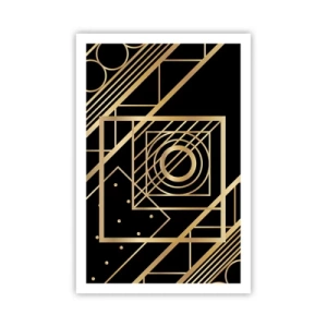 Poster - Goldene Geometrie - 61x91 cm