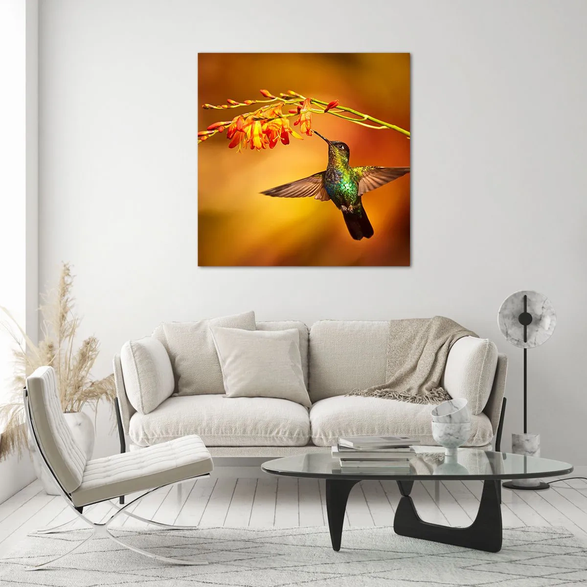 Glasbild - Bild auf glas - Ein Lichtbote nach den Maya - 70x70 cm