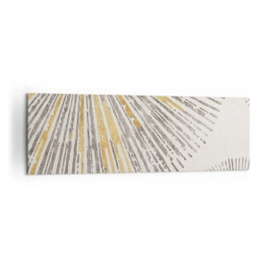 Bild auf Leinwand - Leinwandbild - Abstraktes strahlenförmiges Muster - 160x50cm - Schönheit des Strahls - Moderne Wanddekoration für Wohnzimmer und Schlafzimmer ARTTOR