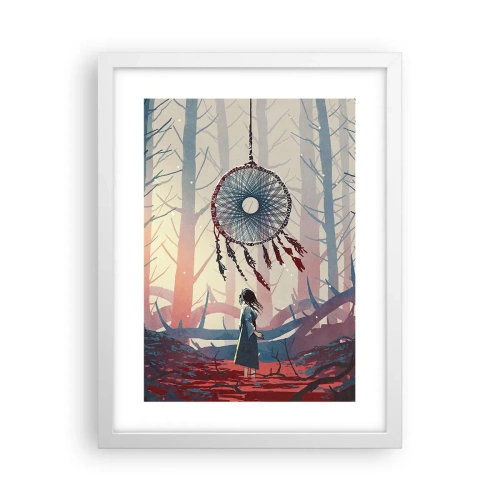 Poster in einem weißen Rahmen - Geheimes Glücksritual - 30x40 cm