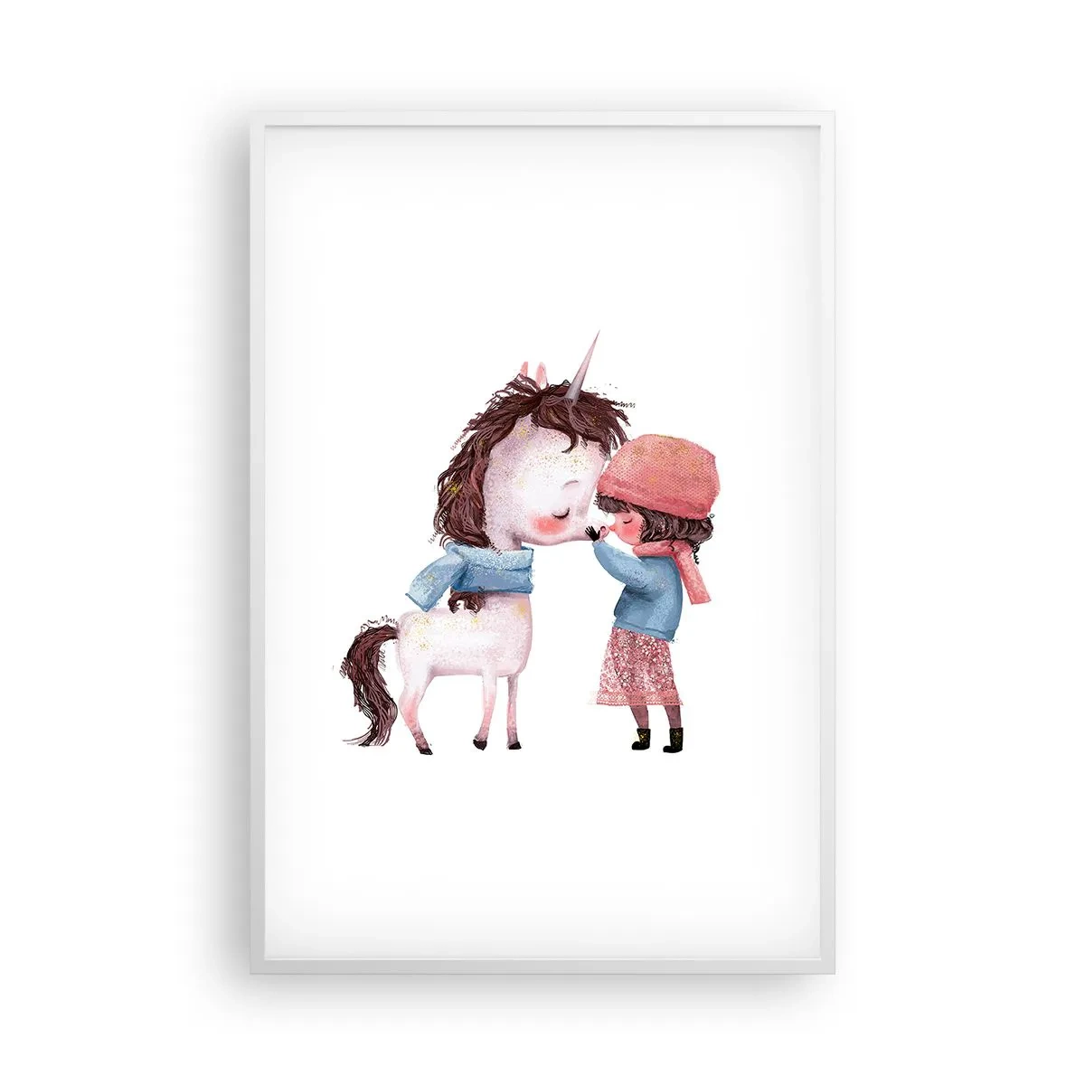 Poster in einem weißen Rahmen - Ein Wintermärchen - 61x91 cm