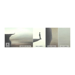 Fototapeten Muster Selbstklebend Deluxe Sticker - Nach oben, natürlich! - Cliff, Natur, Tourist - 100x30 cm