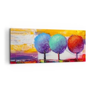 Bild auf Leinwand - Leinwandbild - Aller guten Dinge sind drei - 100x40 cm