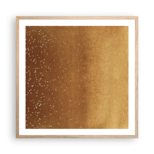 Poster in einem Rahmen aus heller Eiche - Die Geburt des Lichts - 60x60 cm