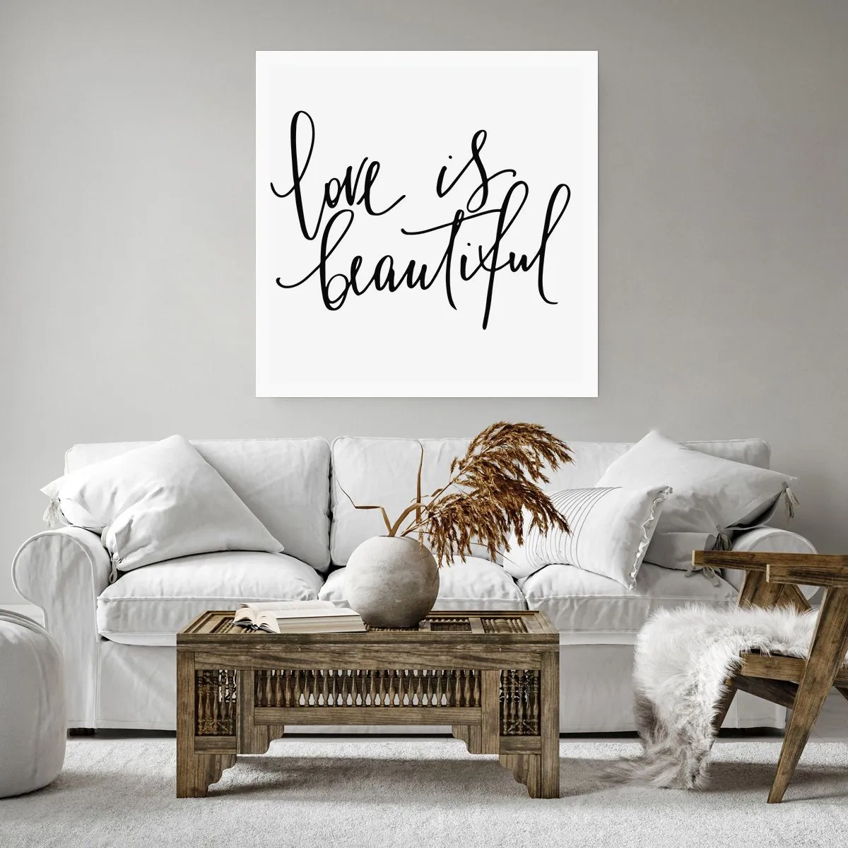 Poster - Lies und wiederhol - 40x40 cm