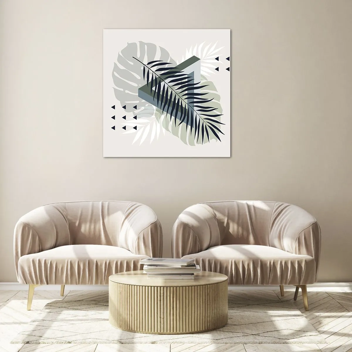 Glasbild - Bild auf glas - Natur und Geometrie – zwei Ordnungen? - 30x30 cm