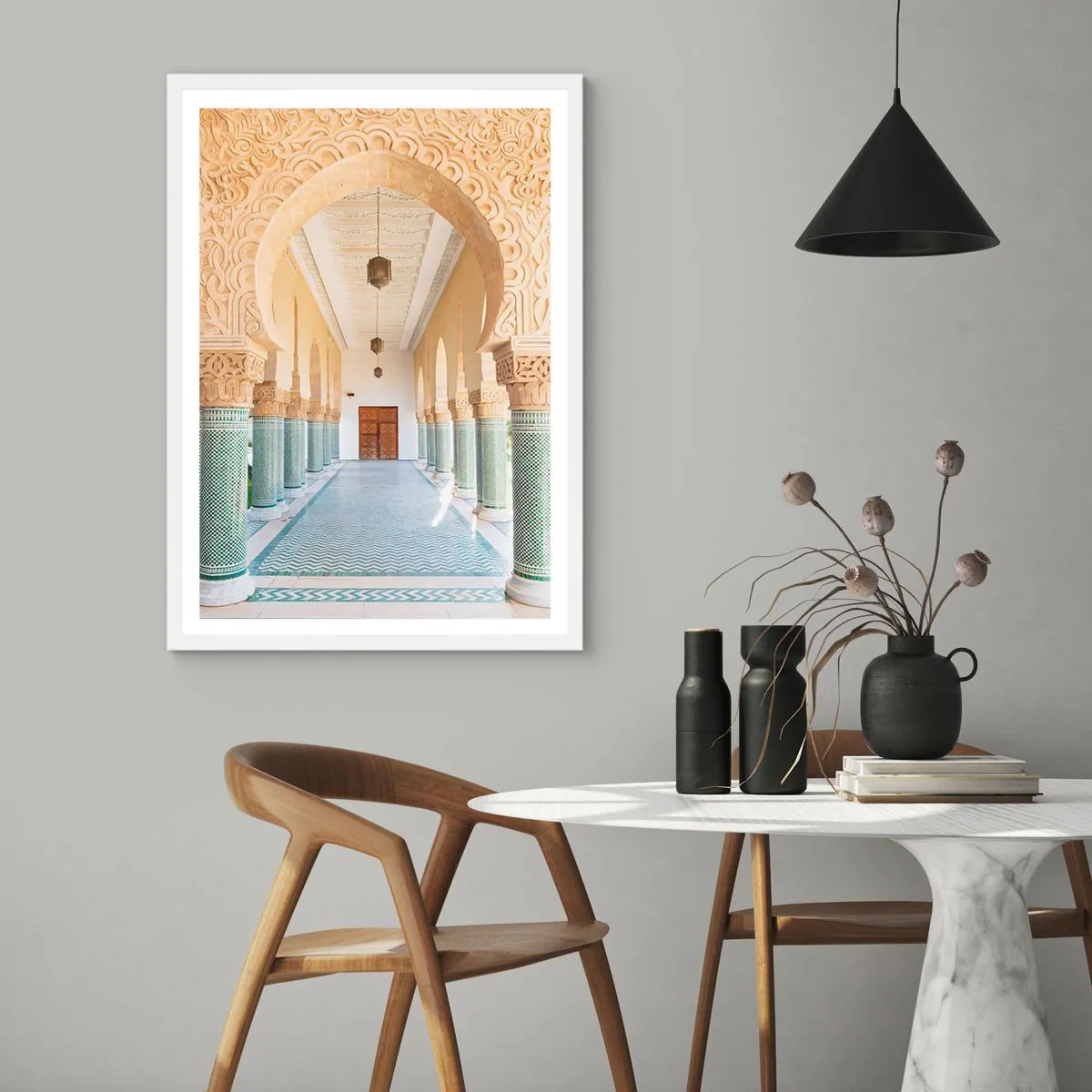 Poster in einem weißen Rahmen - Aus den Geschichten von Scheherazade - 70x100 cm