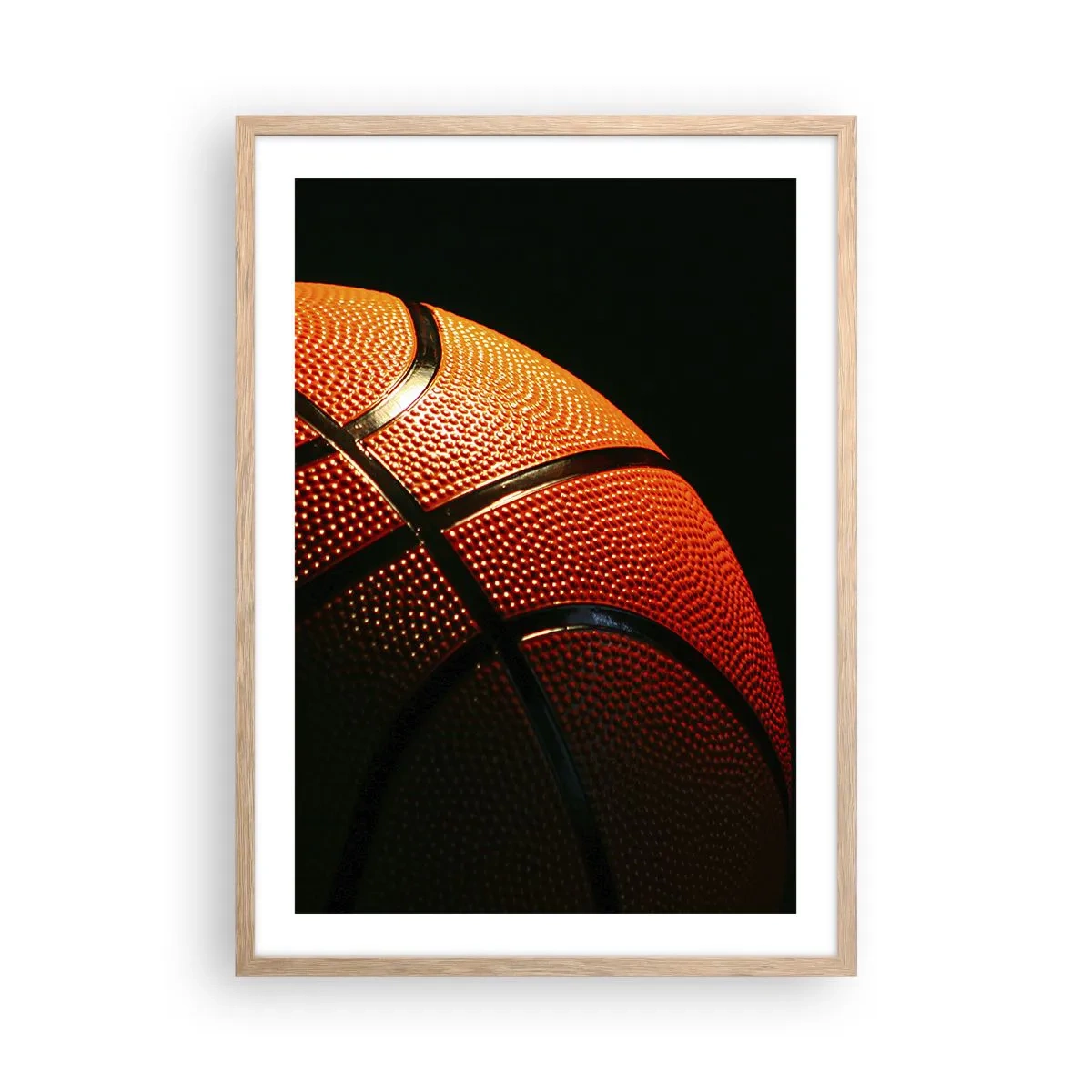 Poster in einem Rahmen aus heller Eiche - Schön wie ein Planet - 50x70 cm