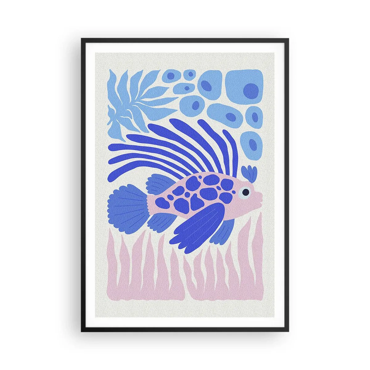 Poster in einem schwarzem Rahmen - In seinem Fahrwasser - 70x100 cm