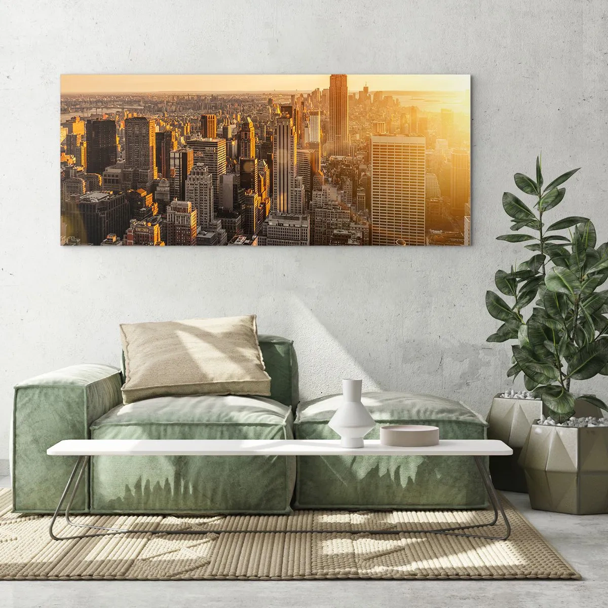 Glasbild - Bild auf glas - In der Sonne wachsen - 100x40 cm