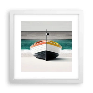 Poster in einem weißen Rahmen - An seinem Platz - 30x30 cm